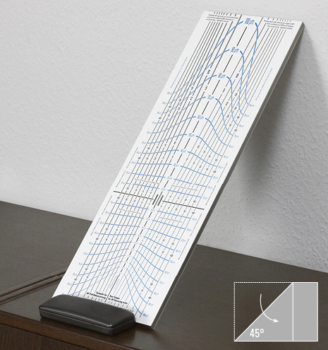 AF-Testtafel 45° aufgestellt